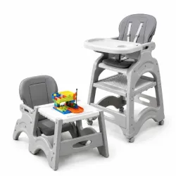 Silla de Comer 2 en 1 Gris