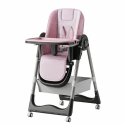 Silla de Comer Alta con Ruedas