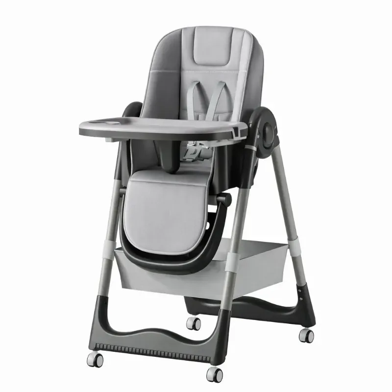 Silla de Comer Alta con Ruedas