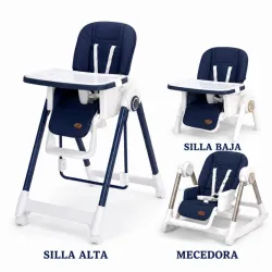 Silla de Comer Plegable 3 en 1 Mecedora