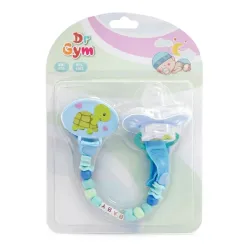 Tete para Bebes con Cadena Azul