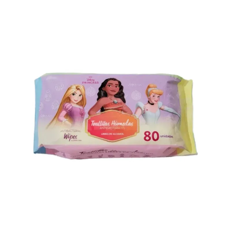 Toallitas Húmedas Princesas (80 piezas)