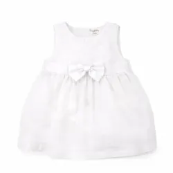 Vestido Blanco con lazo