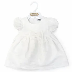 Vestido Blanco con Lazo