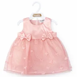 Vestido Salmon con Lazos