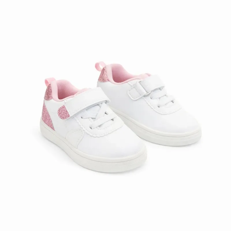 Zapatillas Blancas con Corazón para Bebé