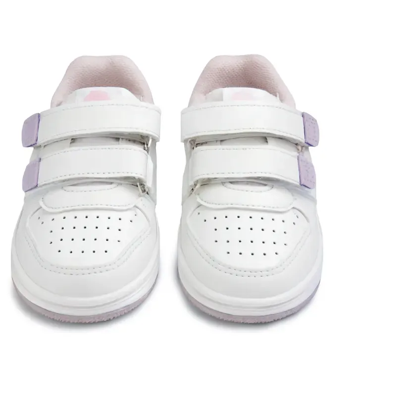 Zapatillas Blancas con Detalles Rosados para Bebé