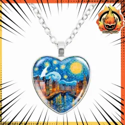 🖌 ¡COLLAR DE CORAZÓN DE VAN GOGH! 🎨