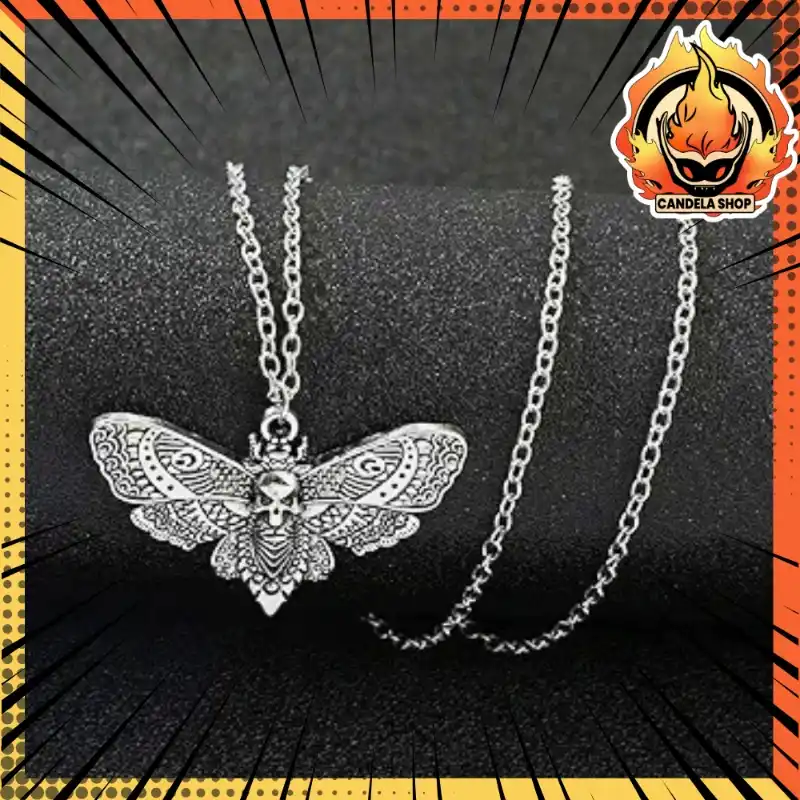 🦋⚔️ ¡COLLAR POLILLA CON CABEZA DE CARABELA! ⚔️🦋