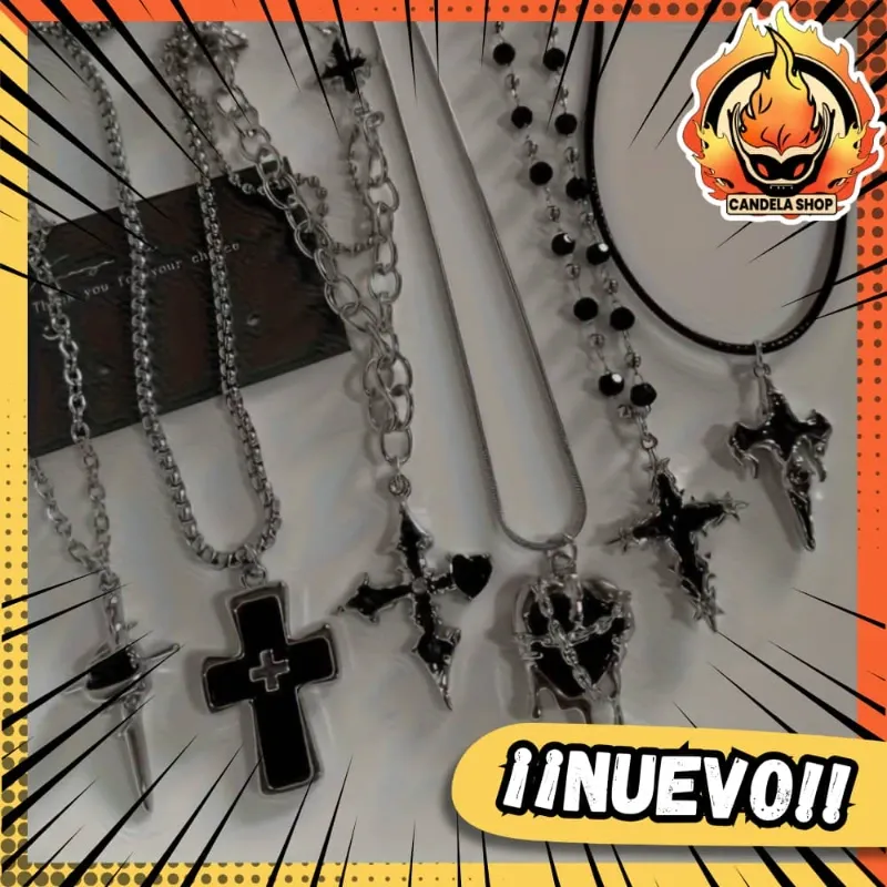 🕸️✨ COLLARES GÓTICOS NEGROS✨🕸️