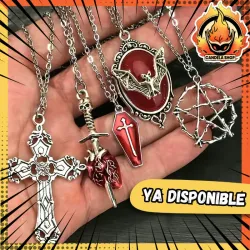 ❤️❤️COLLARES GÓTICOS ROJOS💫💫