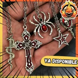 ❤️💫COLLARES GÓTICOS ROJOS💫❤️