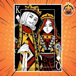 ✨ ¡Póster de carta de rey y reina! ✨
