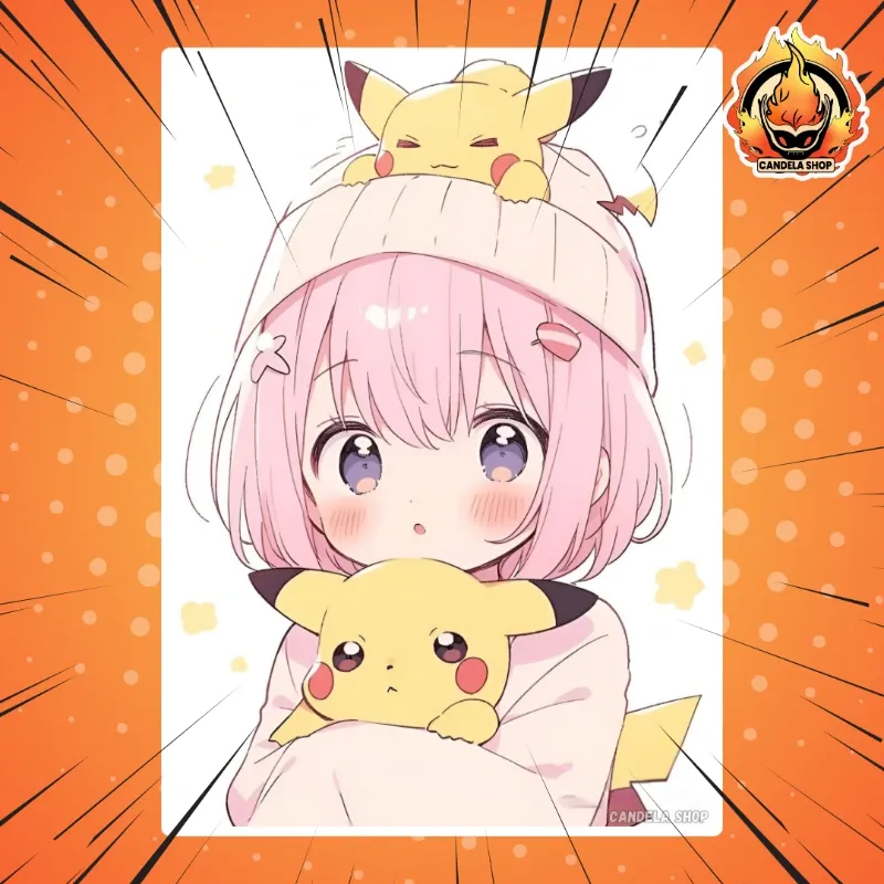 ✨ ¡Póster de chica kawaii pokemon! ✨