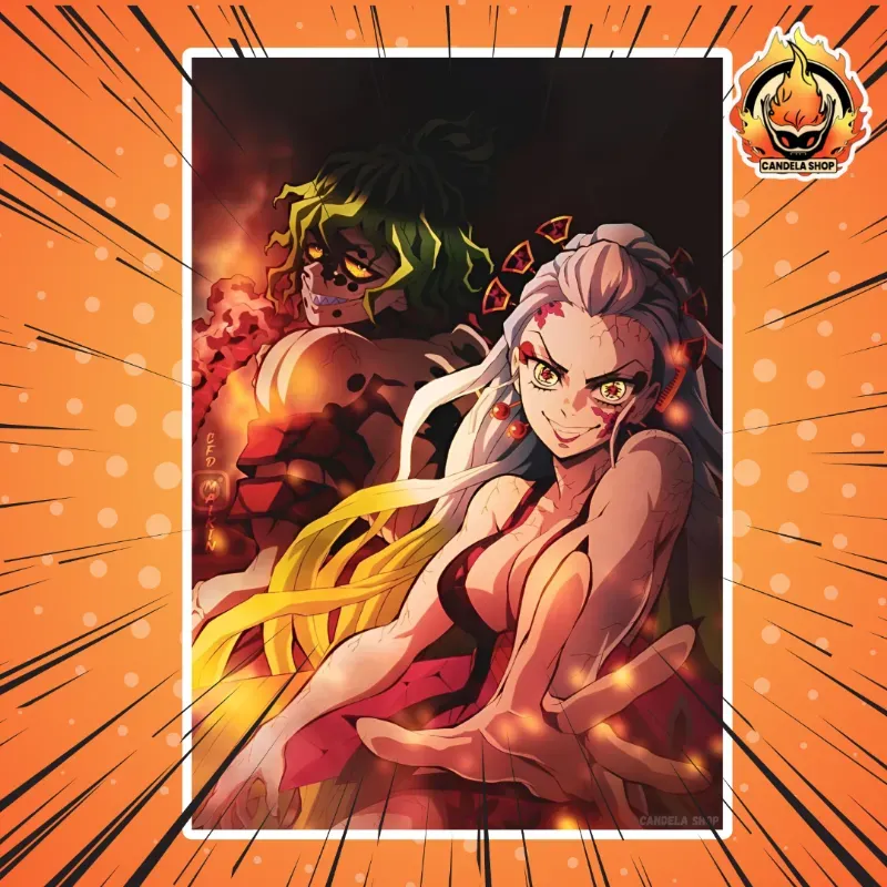 ✨ ¡póster de Daki y Gyutaro(kimetsu no yaiba)! ✨