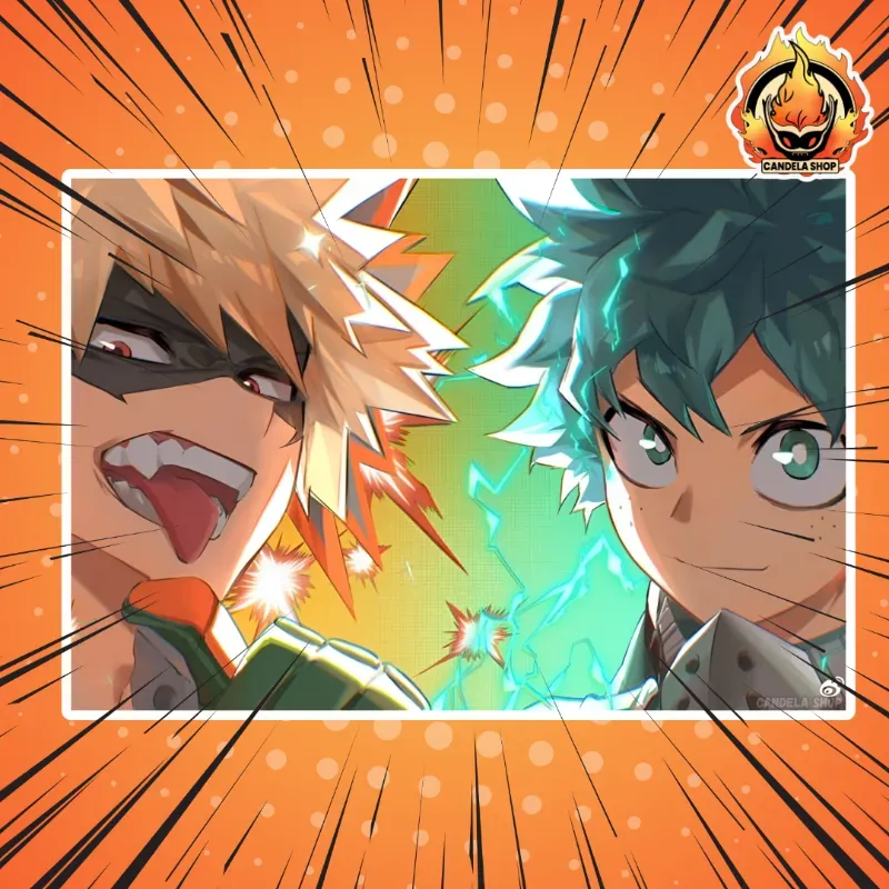 ✨ ¡Póster de Midoriya y Bakugo (My Hero Academia)!