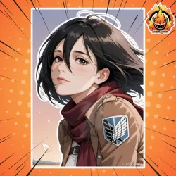 ✨ ¡Póster de Mikasa Ackerman (attack on titan )! ✨