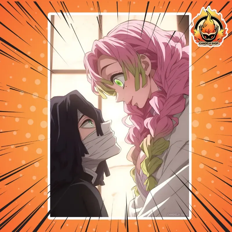 ✨ ¡póster de Mitsuri y Obanai (kimetsu no yaiba)! ✨