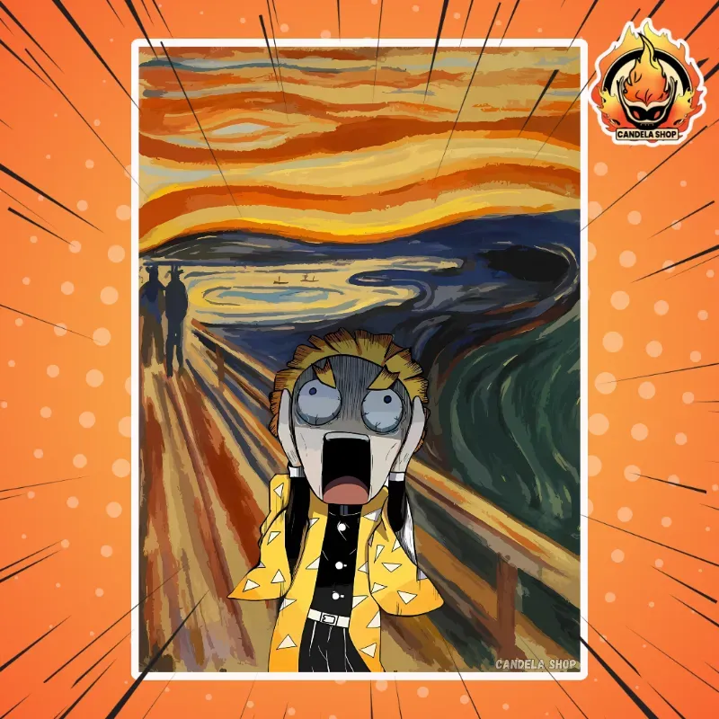 ✨ ¡póster de zenitzu (kimetsu no yaiba)! ✨