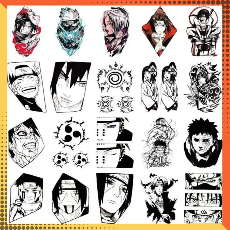 🔥 ¡TATUAJES TEMPORALES NARUTO! 🔥