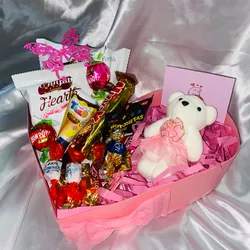 Cajas de corazón con candy 