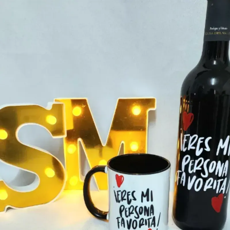 Oferta botella de vino mas jarra