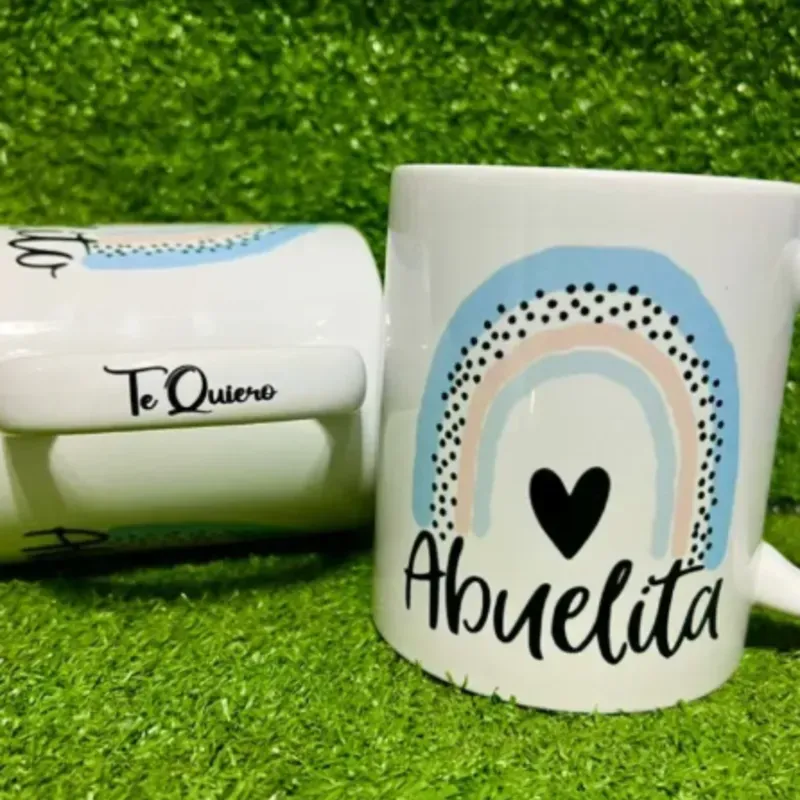 Personalizar asa de jarras blancas