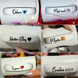 Personalizar asa de jarras blancas