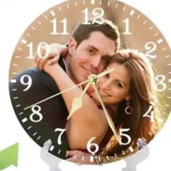 Reloj de mesa redondo