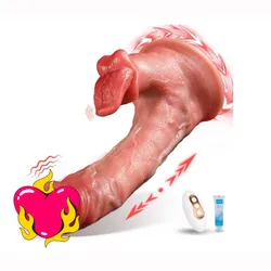 Dildo realista con lengua