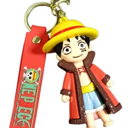 Llavero de silicona de Luffy