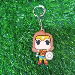Llavero de silicona: Mujer Maravilla
