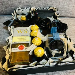 🎁 Cesta rectangular premium para caballero