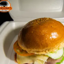 Hamburguesa Jamón Viking y Queso Gouda 