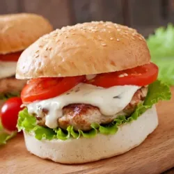 Hamburguesa Queso Blanco 