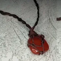 Collar con ágata de fuego