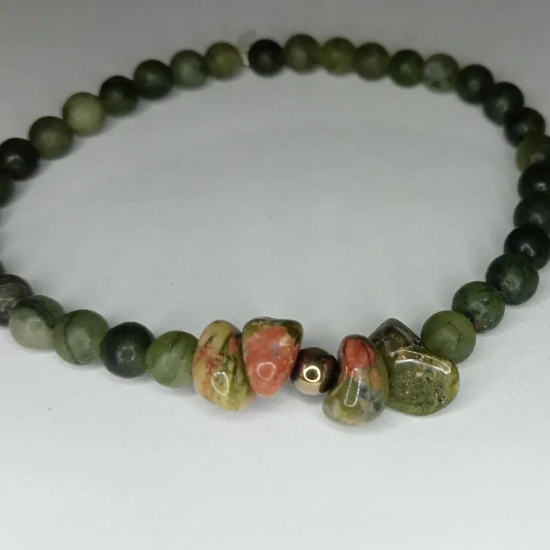 Jade verde olivo