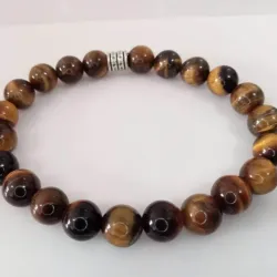 Pulsera de ojo de tigre 8mm