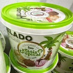 Helado Xtasis Tropical 3 litros con agregos.
