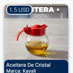 Aceitera de cristal