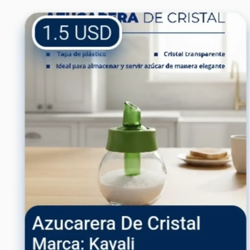 Azucarera de cristal