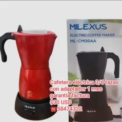 Cafetera eléctrica 3/6 tazas MILEXUS