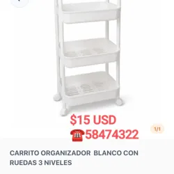 Carrito organizador tres niveles