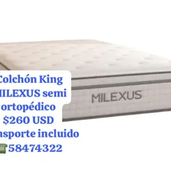 Colchón King MILEXUS semi ortopédico sellado al vacío
