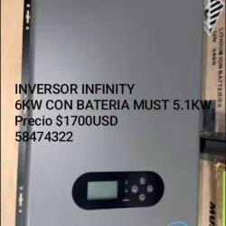 Inversor Must INFINITY 6kw con batería de 5,1 kw