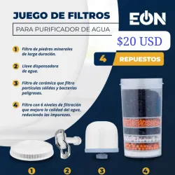 Juego de repuesto purificador de agua