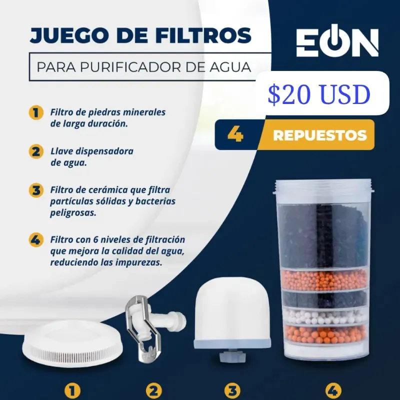 Juego de repuesto purificador de agua