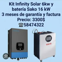 Kit Infinity Solar 3kw con batería 16 kW SAKO