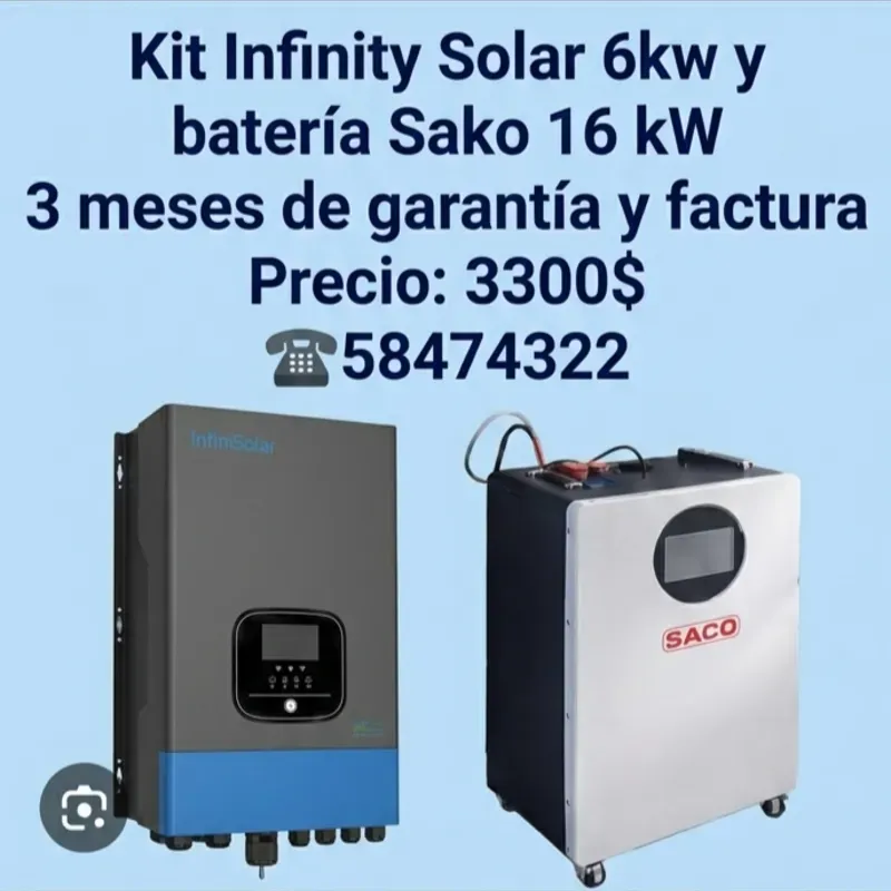 Kit Infinity Solar 3kw con batería 16 kW SAKO