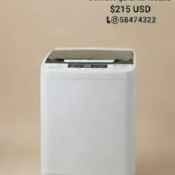 Lavadora automática MILEXUS 7, 5 kg 